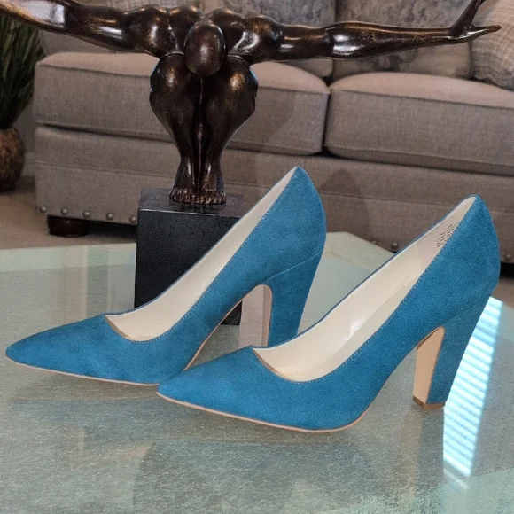 Anne Klein Teal Women's Heels New - Picture 5 of 14